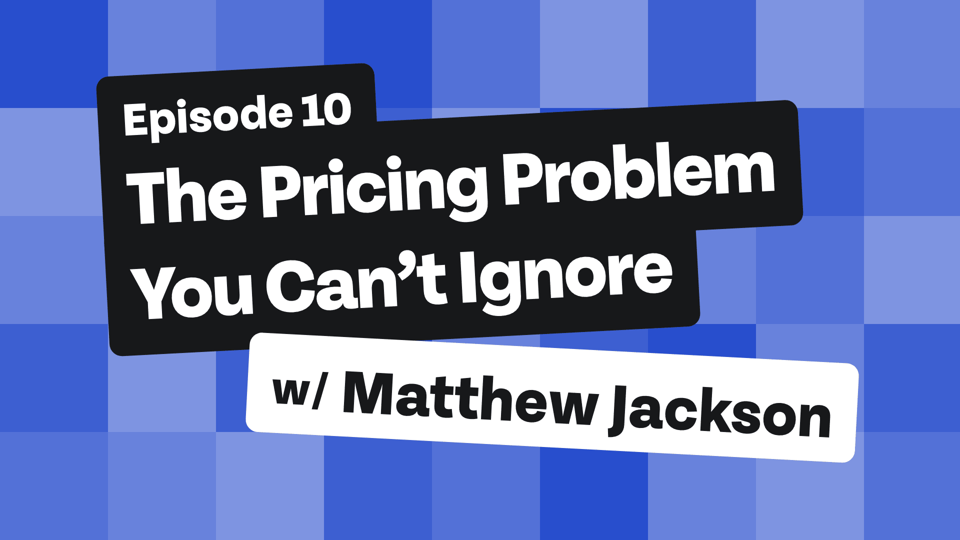 Pricing Problem you can't ignore